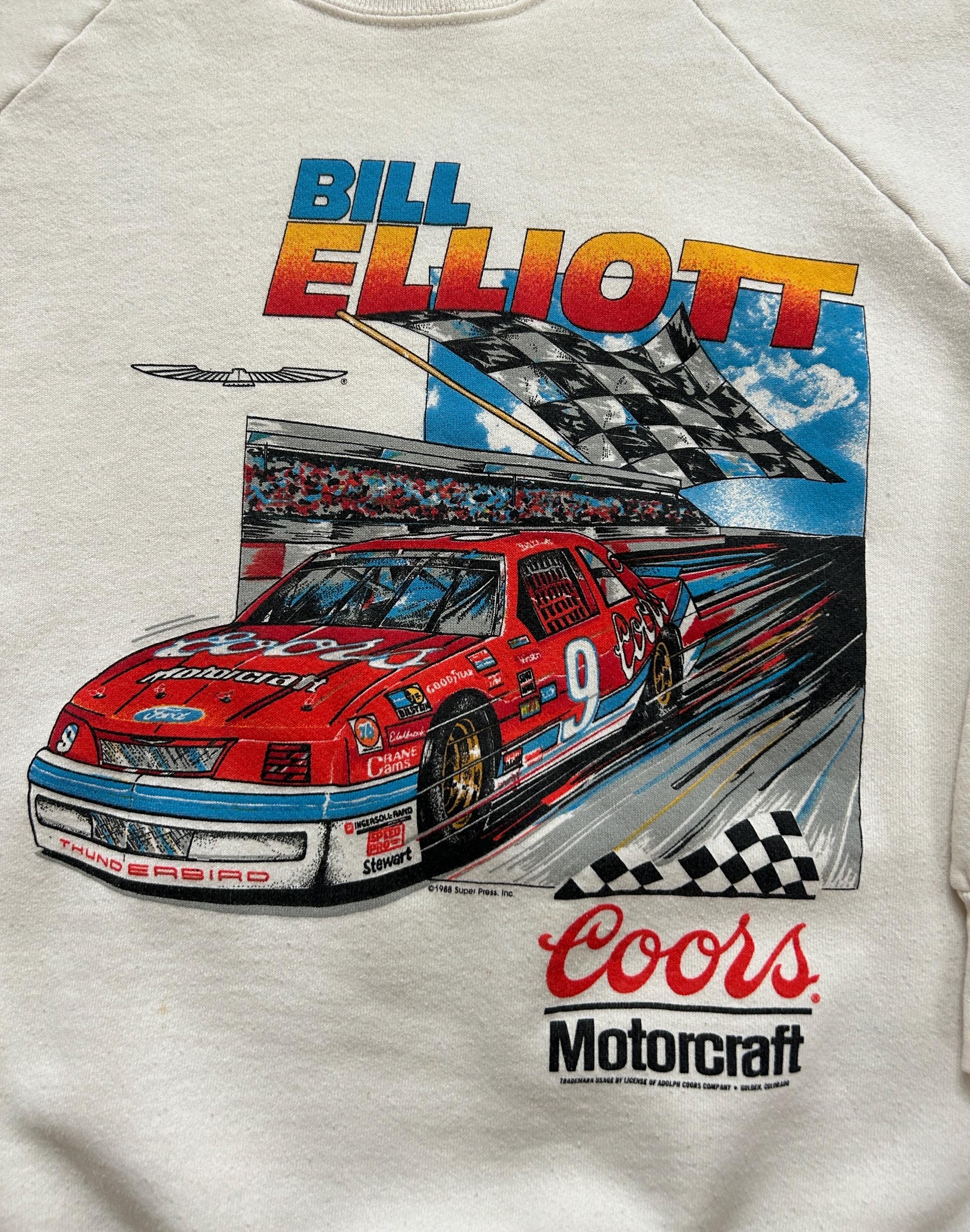 1988年製 ビル・エリオット NASCAR クルーネック スウェットシャツ 