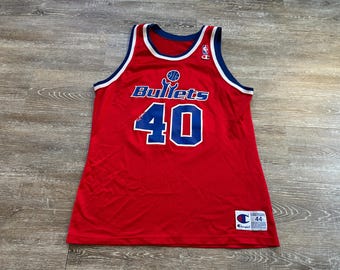 Vintage 90s Champion Jersey Indiana Pacers NBA Pinstripe #4 Travis