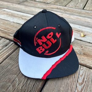Vtg 90s NO BULL Winston Cup Series Racing NASCAR SnapBack Hat Embroidered