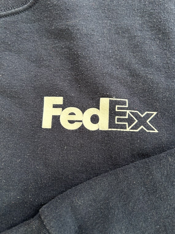 Vtg 2000s FedEx Federal Express CrewNeck Sweatshi… - image 4