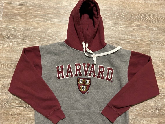 Vtg 2000s Harvard University Hoodie Sweatshirt Cr… - image 2
