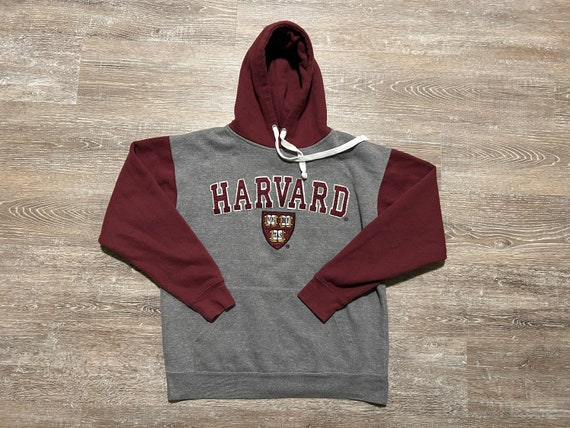 Vtg 2000s Harvard University Hoodie Sweatshirt Cr… - image 1