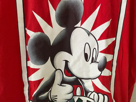 Vintage 90s Mickey Mouse T-Shirt Single Stitch BI… - image 3