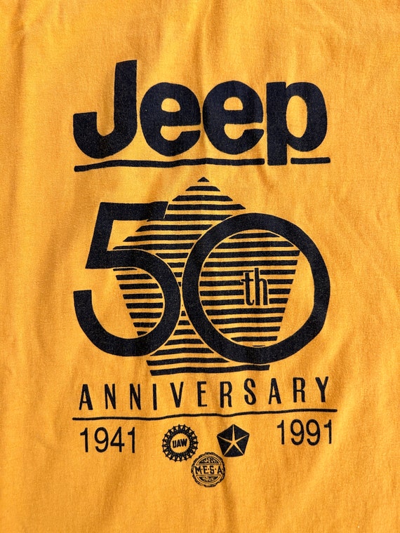 VTG 1991 Jeep 50th Anniversary Single Stitch T Shirt 90s UAW