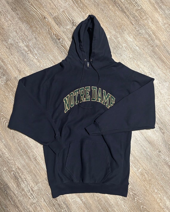 Vtg y2k 2000s Notre Dame Irish Sweatshirt steve &… - image 3