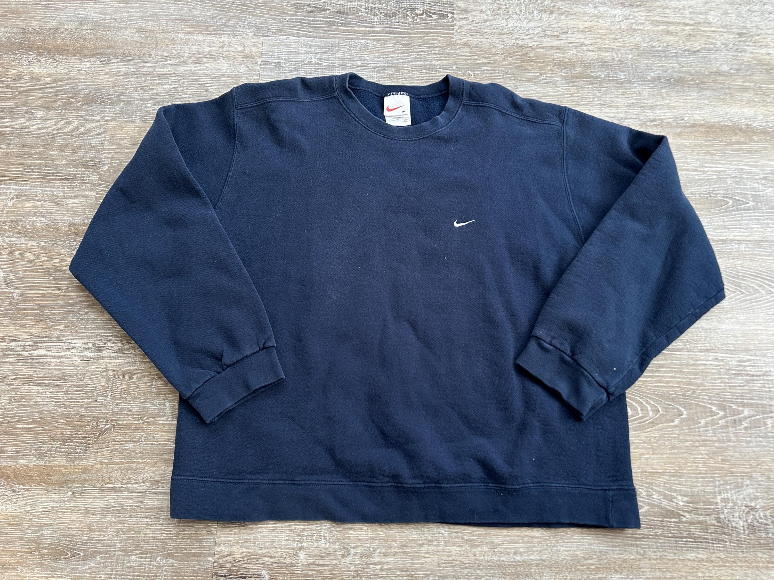 Vintage Navy Blue Nike Sweatshirt - Etsy