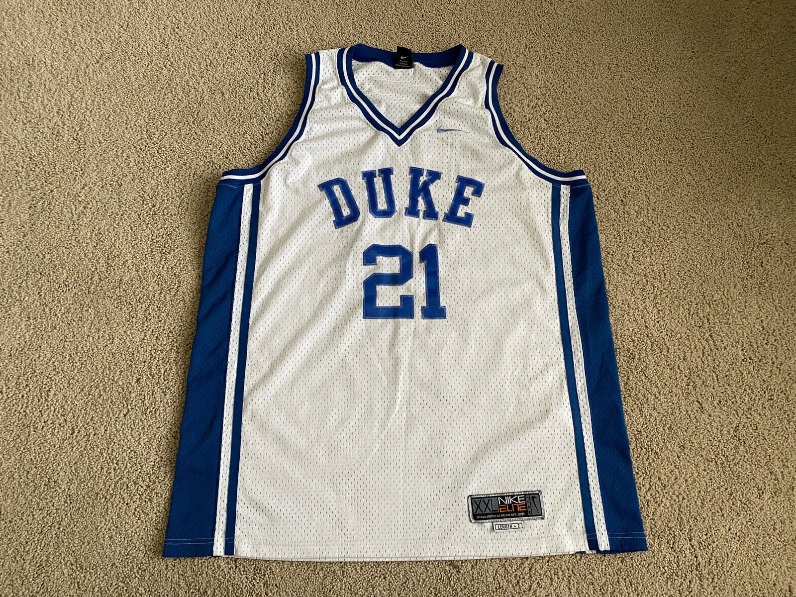 Trending] New Custom Duke Blue Devils Jersey Elite Gray