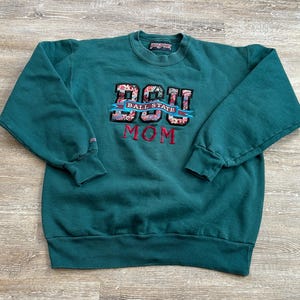 Vtg 90s Ball State BSU Sweatshirt Cardinals Embroidered Universiry MOM Paisley Jansport