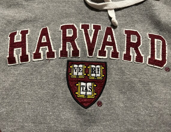 Vtg 2000s Harvard University Hoodie Sweatshirt Cr… - image 4