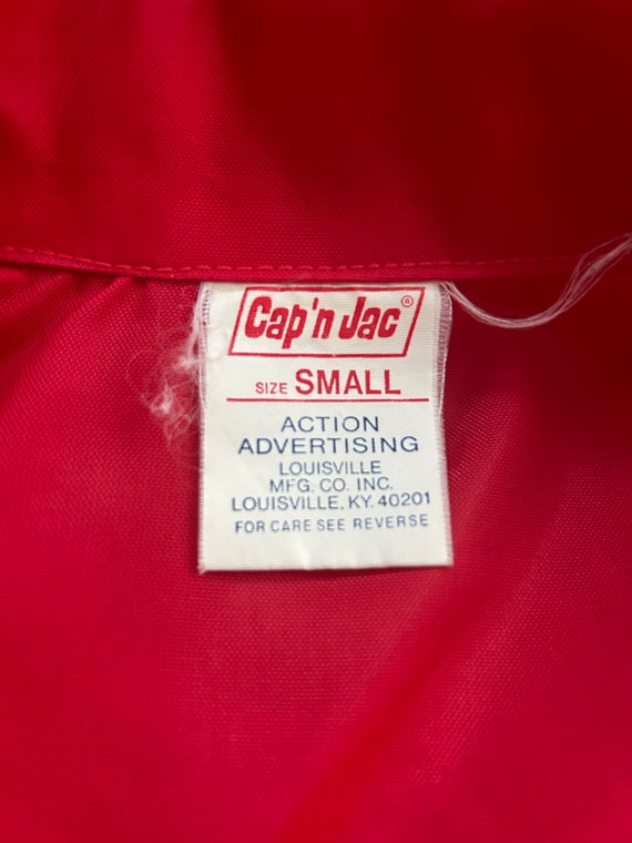 Vtg 70s Cap’n Jac windbreaker jacket red full zip… - image 3