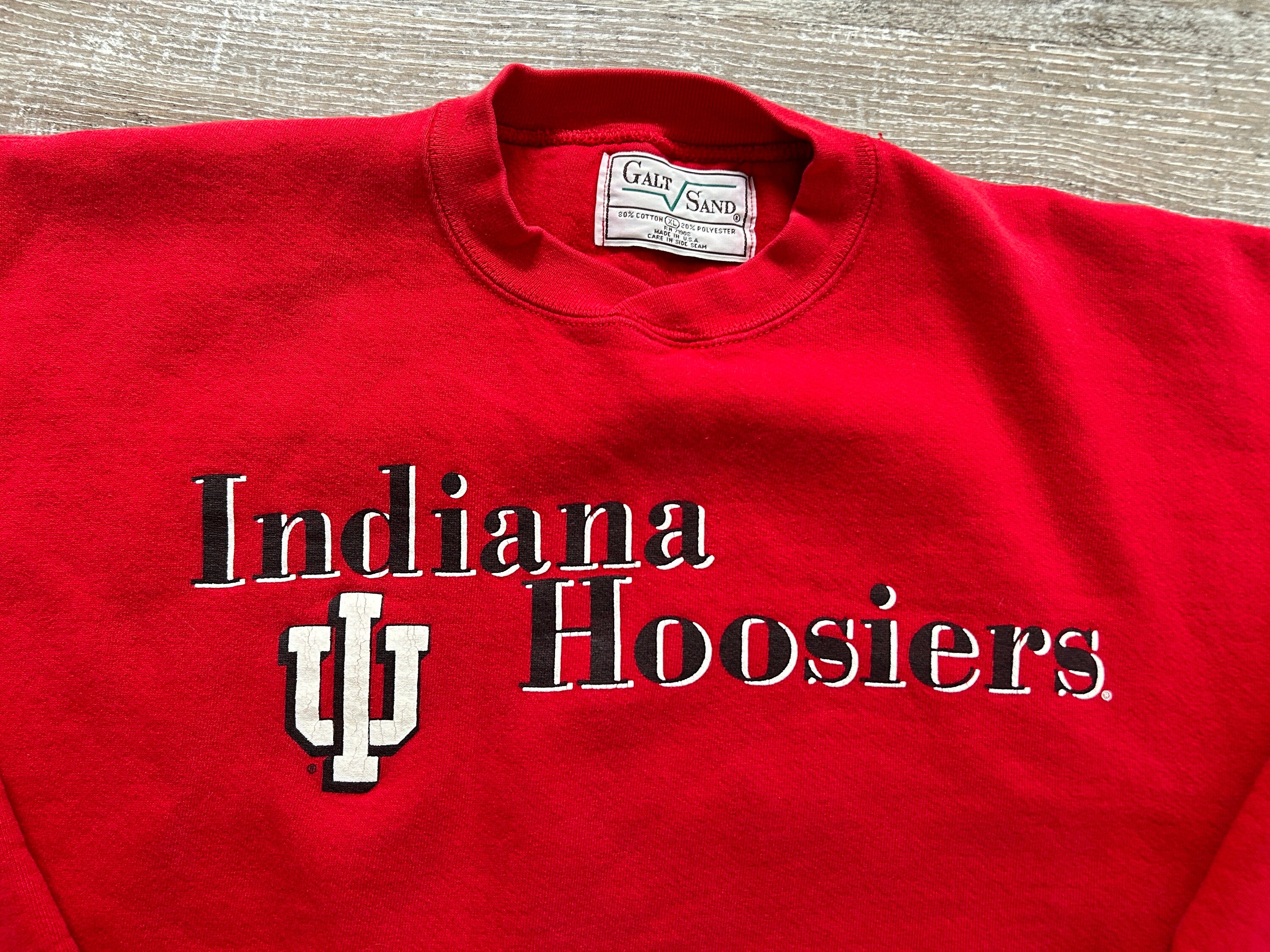 Vintage 90s Indiana HOOSIERS Baloncesto Crewneck Sudadera Bloque Logo  Universidad IU - Etsy México, image size:3000x2250