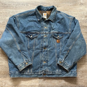 Vintage Lined Carhartt Jean Jacket - Etsy Canada