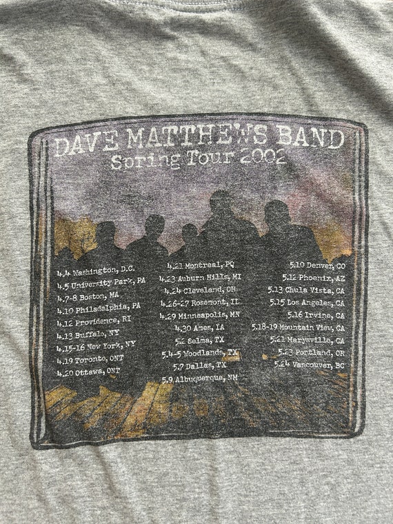 Vintage 2002 Dave Matthews Band Spring Tour Concer