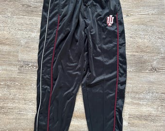 90s Blue Track Pants Nylon Jogging Pants Warmup Track Suit