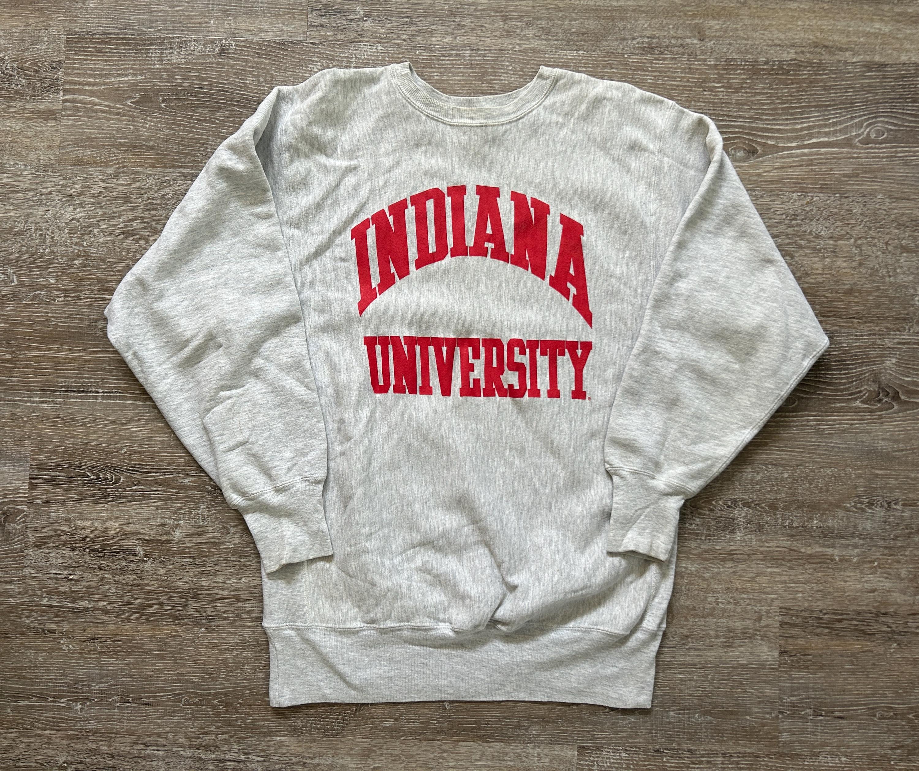 Vintage 90s Indiana IU Hoosiers Reverse Weave Champion Sweatshirt 