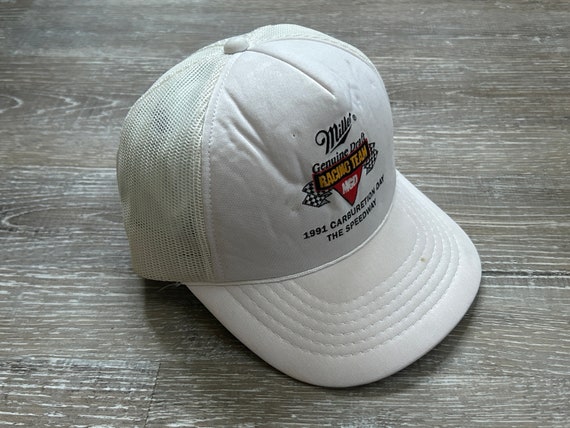 Vtg Miller Genuine Draft Indy 1991 Snapback hat i… - image 2