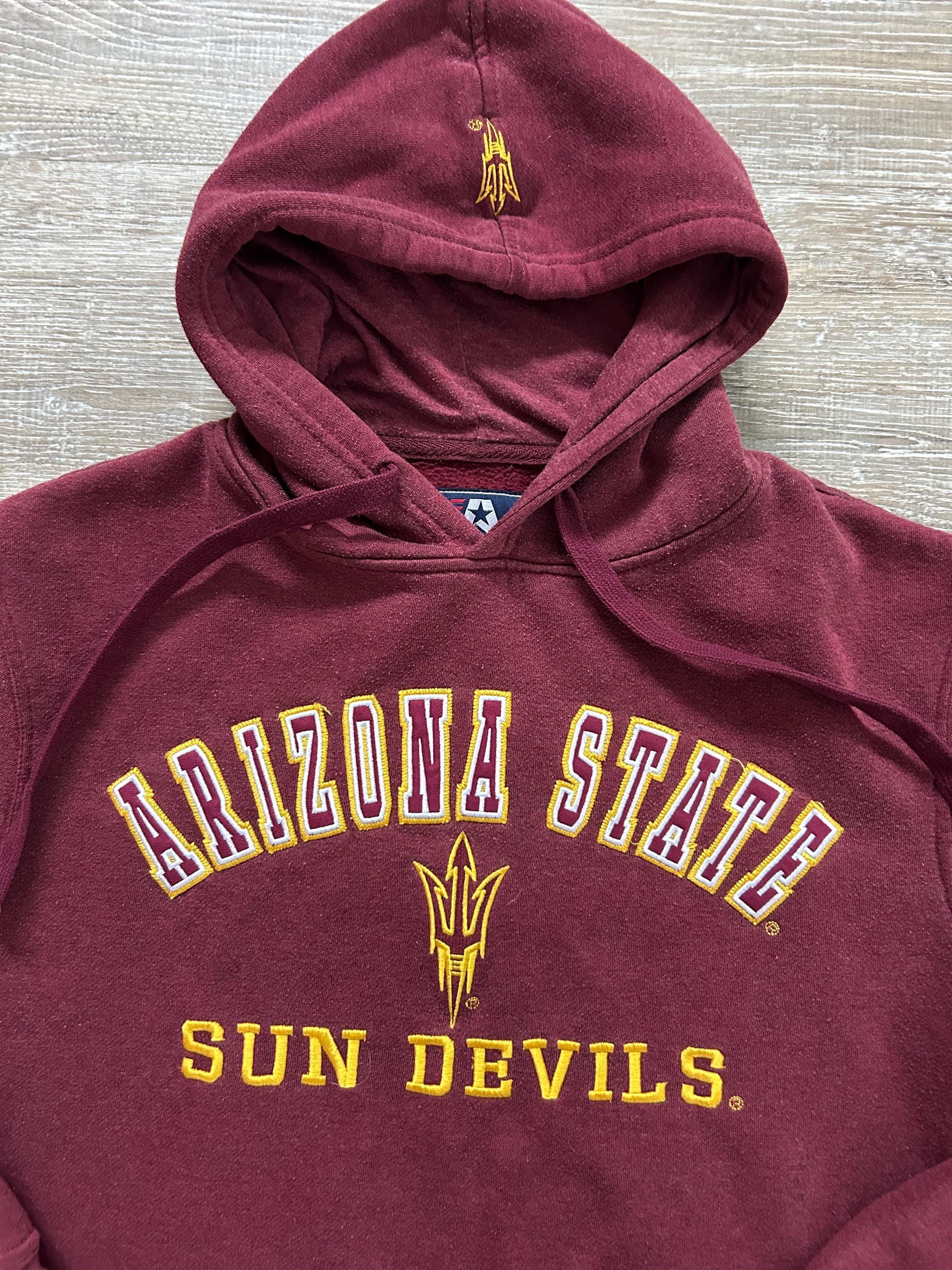 Vtg Y2k 2000s ASU Arizona State University Hoodie Sun Devils