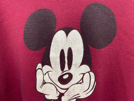VTG 90s Mickey Mouse Logo Walt Disney World Crewn… - image 5
