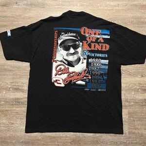 Vintage 2000s Dale Earnhardt Sr Nascar T Shirt Racing Intimidator double sided XL