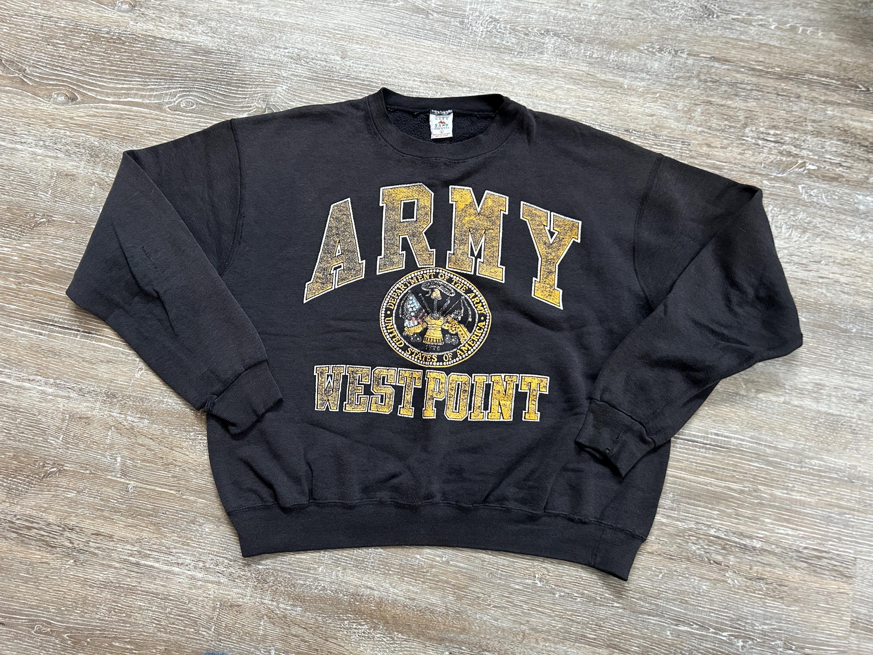 Air Force Army Sweatshirt Us Vintage Sweatshirts Black And Gold