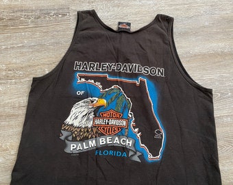 VTG Y2k 2000 Harley Davidson Motorcycles Tank Top Shirt