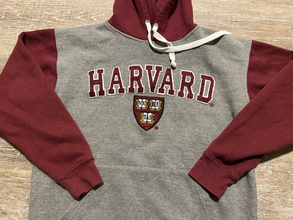 Vtg 2000s Harvard University Hoodie Sweatshirt Cr… - image 8