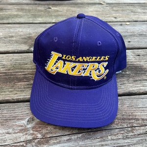 Vintage Los Angeles Lakers Hat Sports Specialties Script Snapback Twill NBA