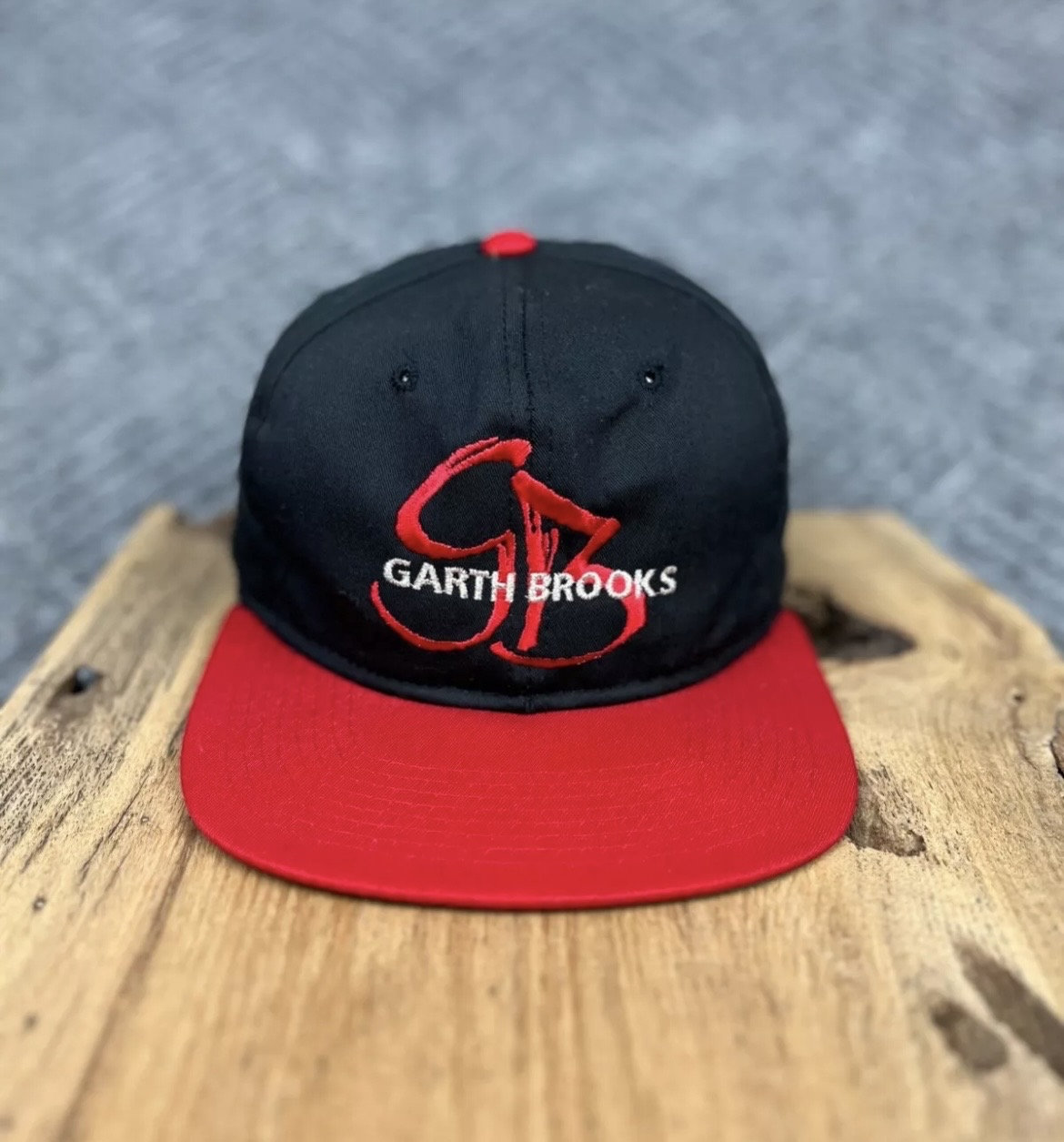 Vtg 90s Garth Brooks Snapback Hat Country Music Concert Tour