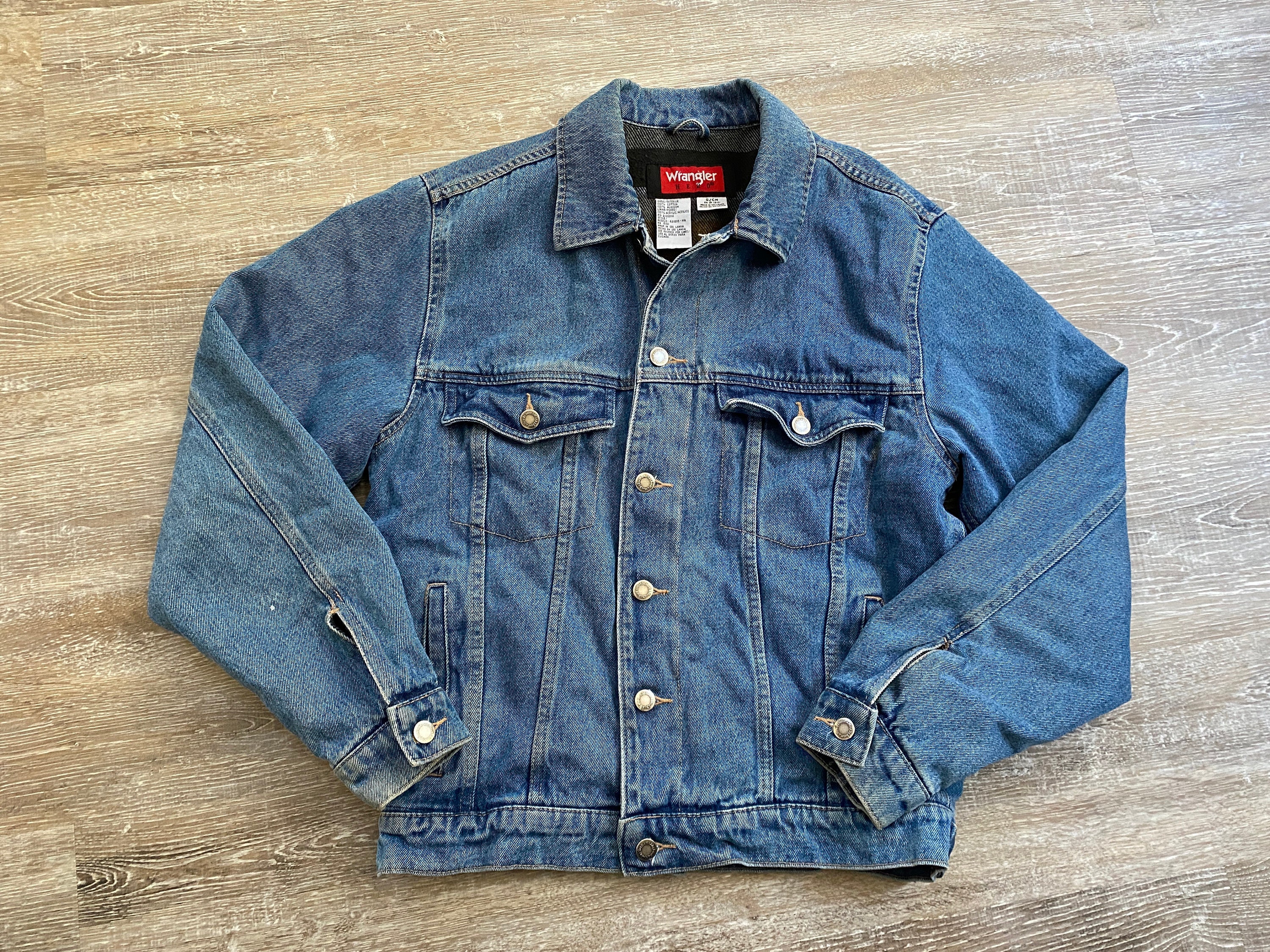 Buy Vintage 90s Wrangler Hero Blanket Lined Trucker Denim Jean Online in  India - Etsy