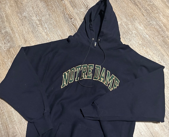 Vtg y2k 2000s Notre Dame Irish Sweatshirt steve &… - image 1