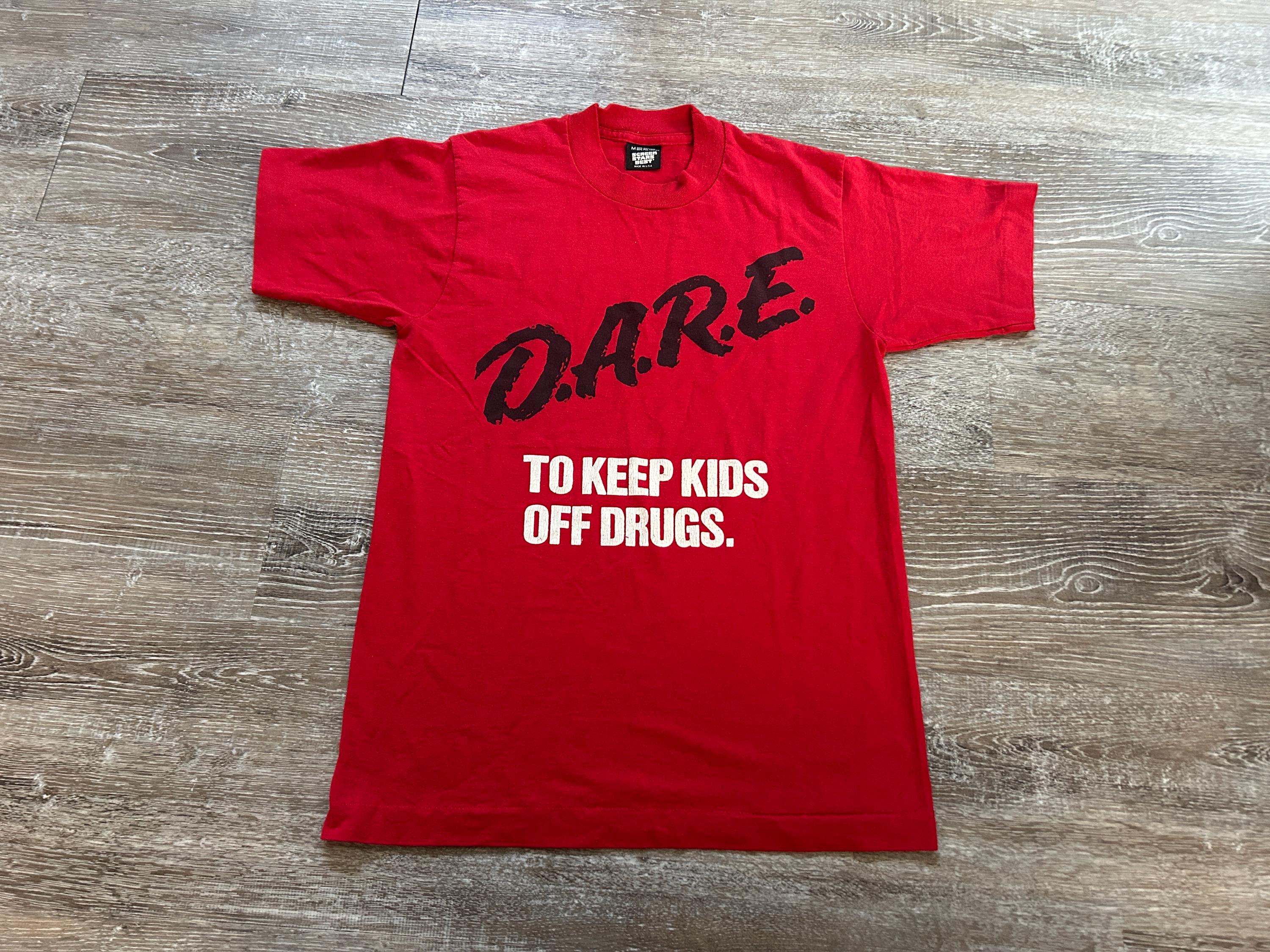 Vintage 90s DARE Resist Drugs and Violence Promo T Shirt Single 