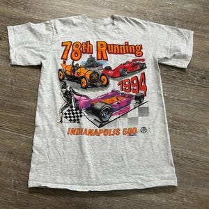 VTG 90s Indianapolis 500 Racing T Shirt IndyCar 1994 single stitch 78th Running