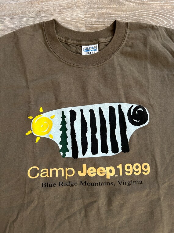 VTG 1999 Jeep CAMP t Shirt 90s Blue Ridge Mountain