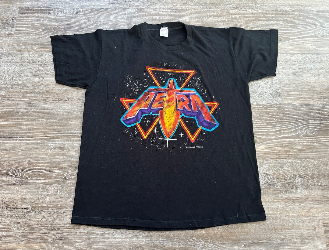 Vtg 1985 PETRA Christian Rock Single Stitch Promo Band T-shirt 80s