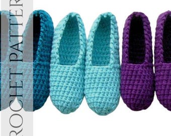 Women’s Crochet Slippers Pattern PDF, Easy Beginner DIY House Slippers, Cozy Warm Crochet House Shoes, Instant Download