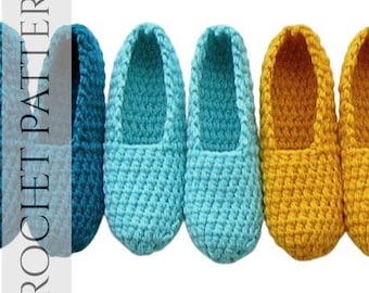 Women’s Crochet Slippers Pattern PDF, Easy Beginner DIY House Slippers, Cozy Warm Crochet House Shoes, Instant Download