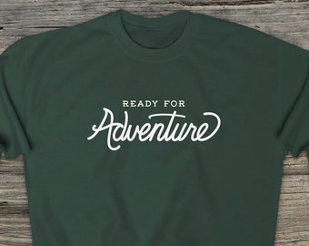 Sudadera de cuello redondo para viajes de aventura: el regalo perfecto para los amantes del senderismo y el camping. Unisex. Mezcla gruesa.