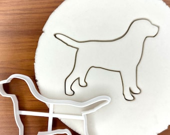 Labrador Cookie Cutter, Dog Breed Treat Cutter, Customizable Pet Baking Stamp for Dogs, Birthday Gift, Fondant, Cake Decoration