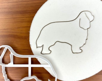Dog Cookie Cutter, Pet Baking Stamp, Fondant Embosser, Dog Lover Gift, Custom Name Option, Birthday Party Decoration