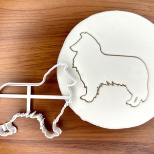 Ruvida Collie Razza di Cane Cookie Cutter Fondente Cutter Cupcake Topper Animale Trattare Stampa Gingerbread Biscuit Cutters Regalo