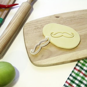 Snor cookie cutter cupcake topper fondant peperkoek cutters kerstcadeau idee