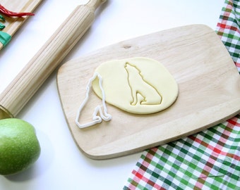 Wolf cookie cutter cupcake topper fondant peperkoek cutters kerstcadeau idee