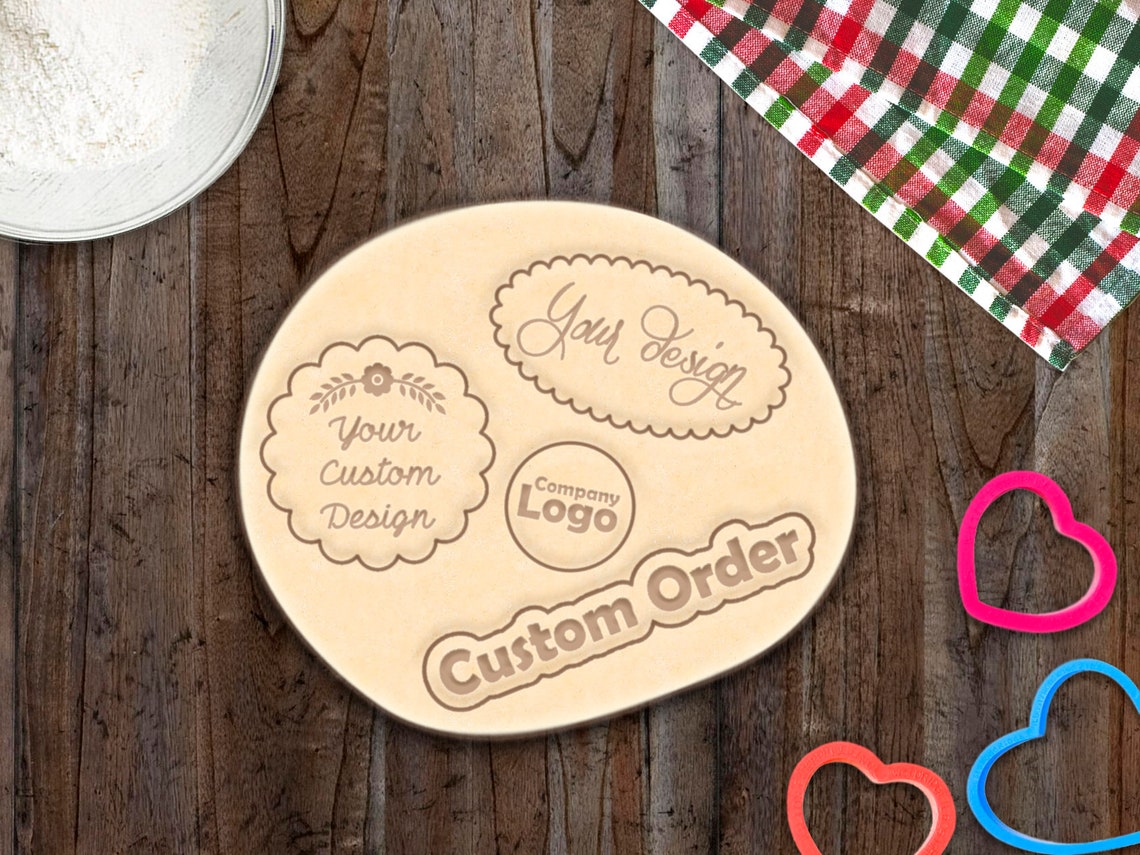 Custom Design Cookie Cutter or Stamp Personalized Cookie Etsy