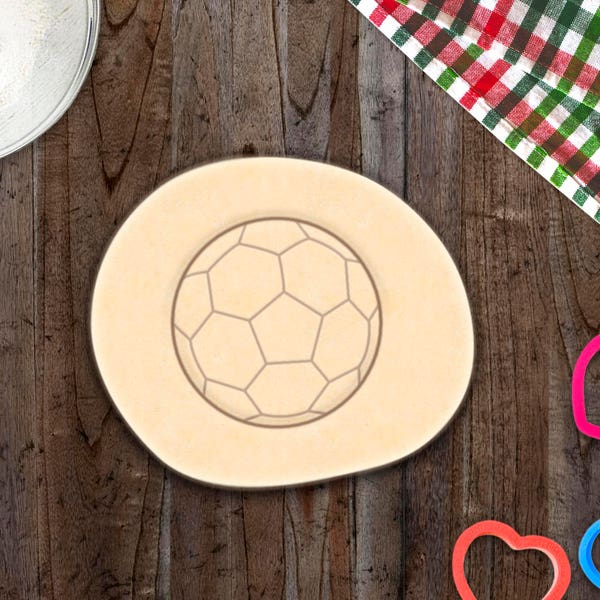 Soccer Ball Cookie Cutter Fondant Football Cutter Cupcake Topper Fondant Gingerbread Cutters Baby shower Gift