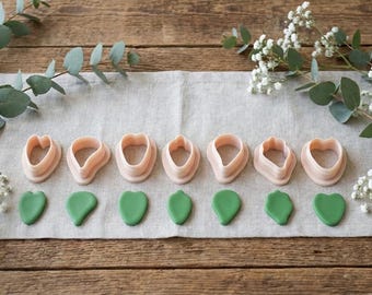 Flower Floral Leaf Petal Polymer Clay Cutter Jewelry Earring Fondant Cookie Making Tool