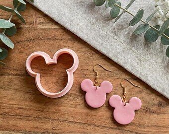Mouse Head Polymer Clay Cutter Jewelry Earring Pendant Making Tool Reusable Craft Supplies Cute