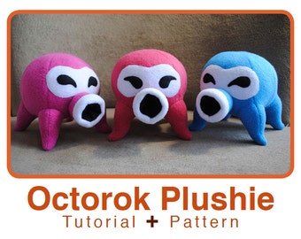 Octorok Plushie pattern and tutorial