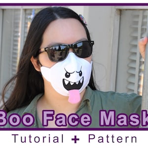 Boo Face Mask Tutorial and Pattern