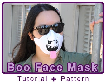 Boo Face Mask Tutorial and Pattern