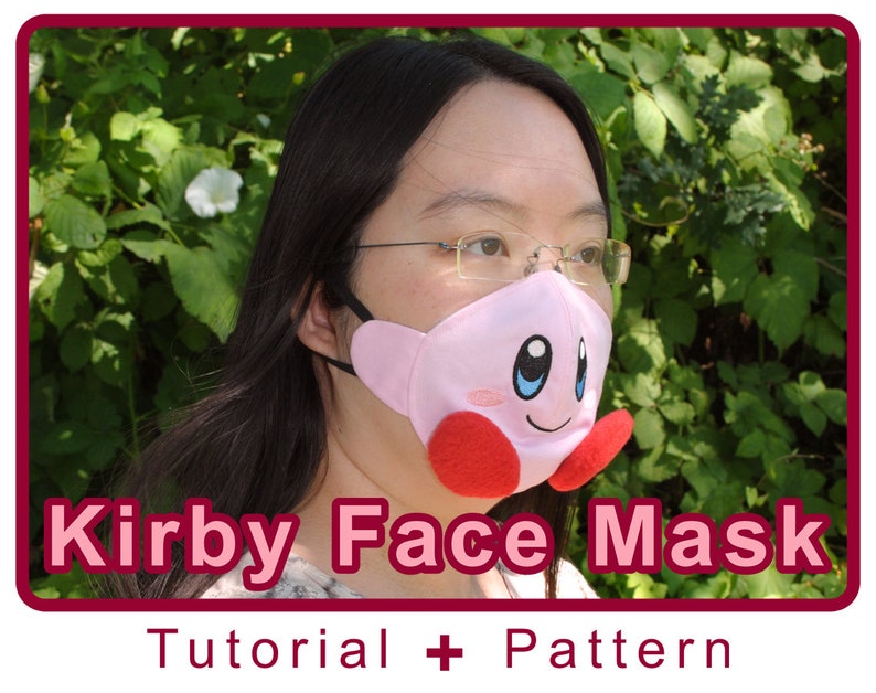 Kirby Face Mask Tutorial and Pattern Etsy